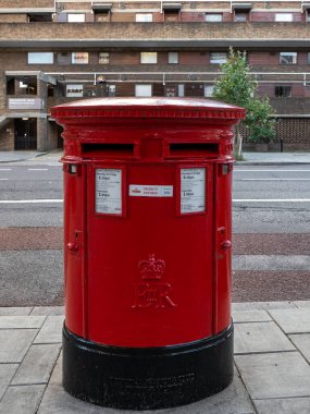 London, UK-29.10.21: Royal Mail priority postbox for the NHS on a street in Greater London