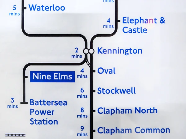 London Northern Line Tube Scheme Nine Elms Underground Station Opened — Stockfoto