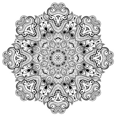 Yuvarlak dantel modeli süs gibi mandala_1 olduğunu