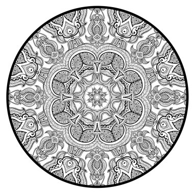 mandala gibi süs yuvarlak dantel modeli