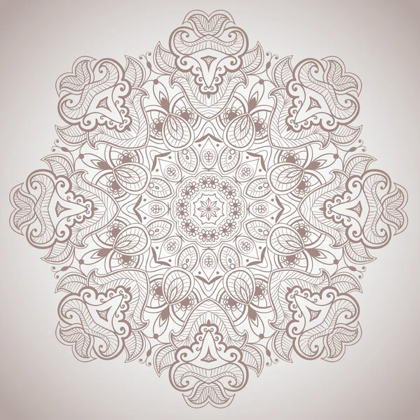 Ornamental round lace pattern _ 4 — стоковый вектор