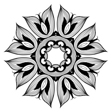 mandala gibi süs yuvarlak dantel modeli olduğunu