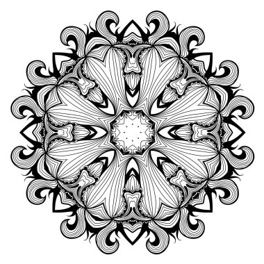 mandala gibi süs yuvarlak dantel modeli olduğunu