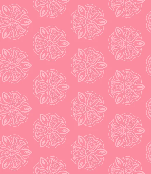 花とピンクのシームレスなパターン — ストックベクタ
