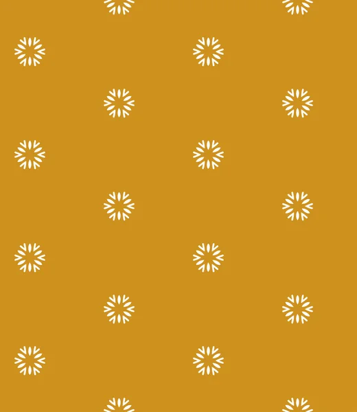 Modello senza cuciture giallo con fiori — Vettoriale Stock