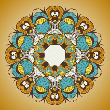 mandala gibi süs yuvarlak dantel modeli olduğunu