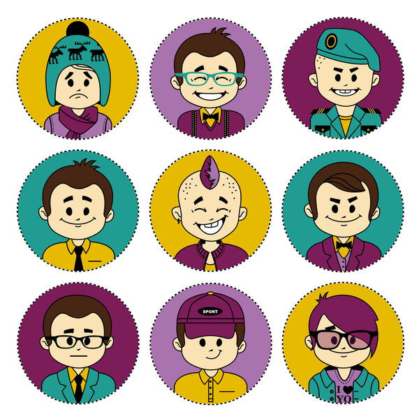 Набор с персонажами. Разные профессии
 .