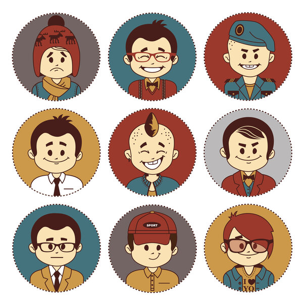 Набор с персонажами. Разные профессии
 .