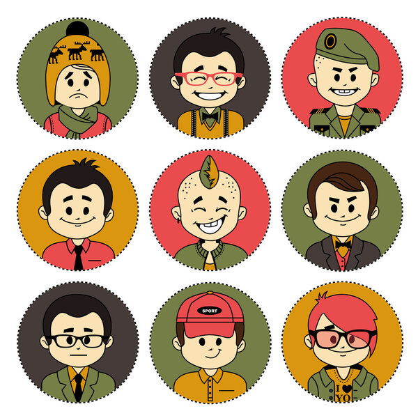 Набор с персонажами. Разные профессии
 .