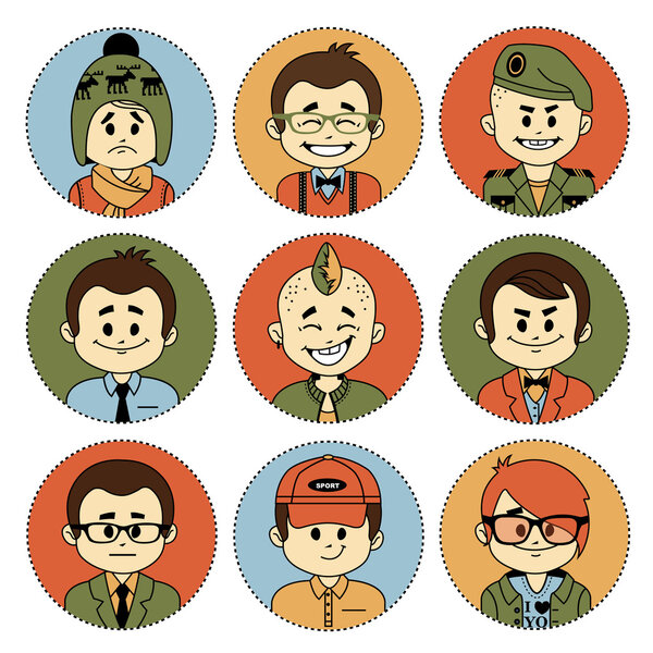 Набор с персонажами. Разные профессии
 .