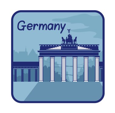 Berlin brandenburg kapısı ile çizim