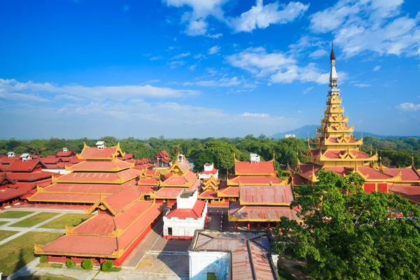 Mandalay paleis, mandalay, myanmar — Stockfoto