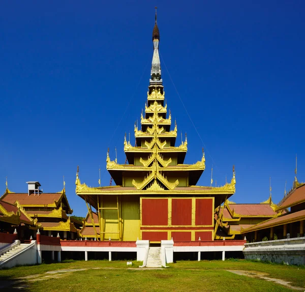 Mandalay palác, mandalay, myanmar — Stock fotografie