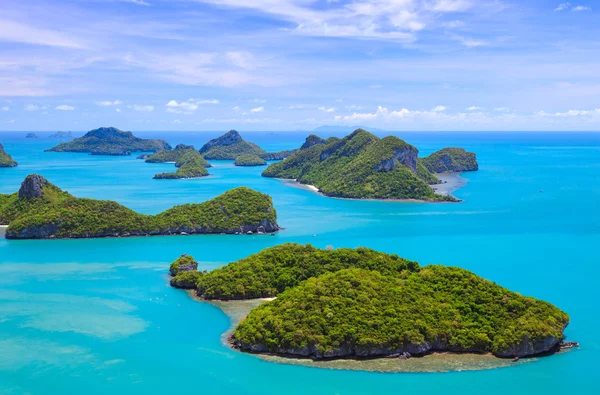 Vista de pájaro del parque marino nacional Angthong, Tailandia — Foto de Stock