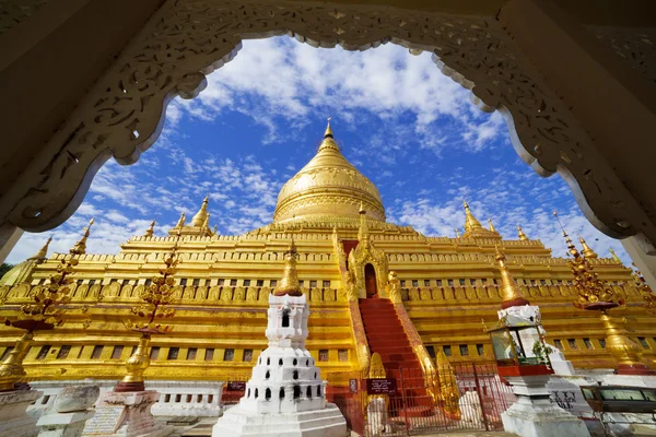 Pagoda Shwezigon, Bagan, Myanmar — Foto de Stock