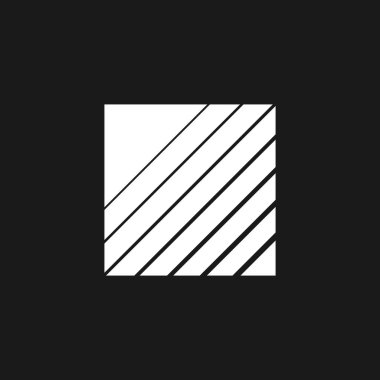 Retrowave, synthwave Meydanı, eğik çizgili 1980 'ler tarzı. Çizgili kare şeklinde. Siyah ve beyaz geridalga tasarım elementi. Poster, kapak, buhar dalgası tarzı ürün..