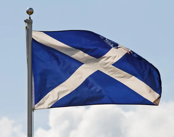 Scotland flag on flagpole — Stock Photo, Image