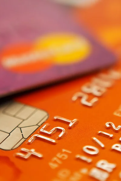 Chip and pin bank cards — Stock Photo, Image