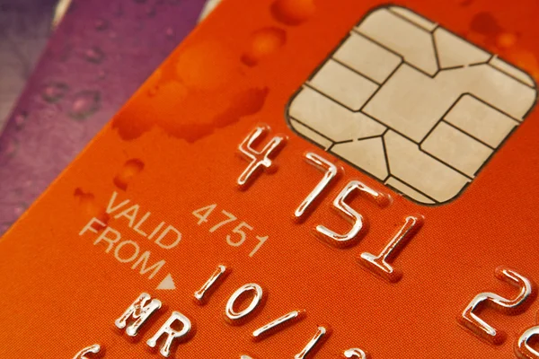 Bankkort med chip och pin — Stockfoto