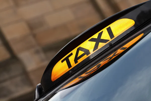 Znak Taxi — Zdjęcie stockowe