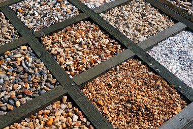 Different types of gravel clipart