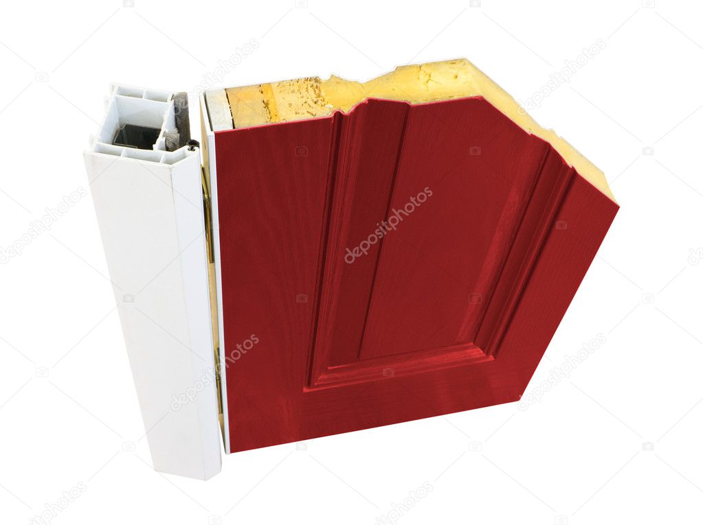 UPVC front door cross section Stock Photo by ©Stocksolutions 19162631