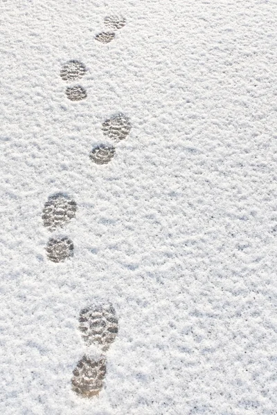 Empreintes dans la neige Arrière-plan — Photo