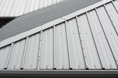 Metal roof background