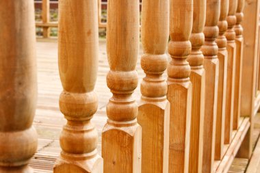 Row of carved Balustrades clipart