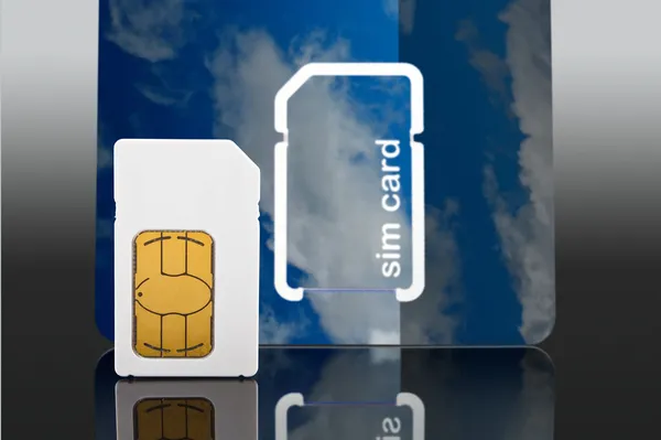 New cell phone sim card — Stock Photo, Image