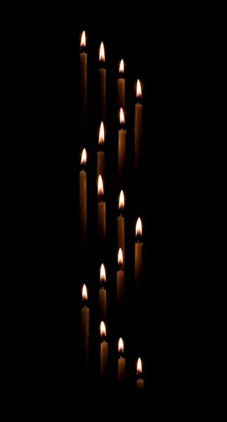 Kuželový svíčky, aby vlna — Stock fotografie