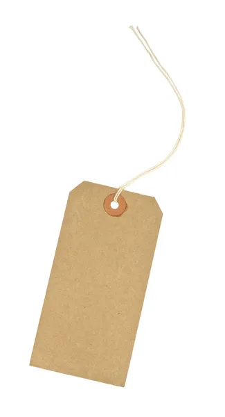 Blank Cardboard luggage identification tag — Stock Photo, Image