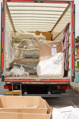 removals van or truck clipart