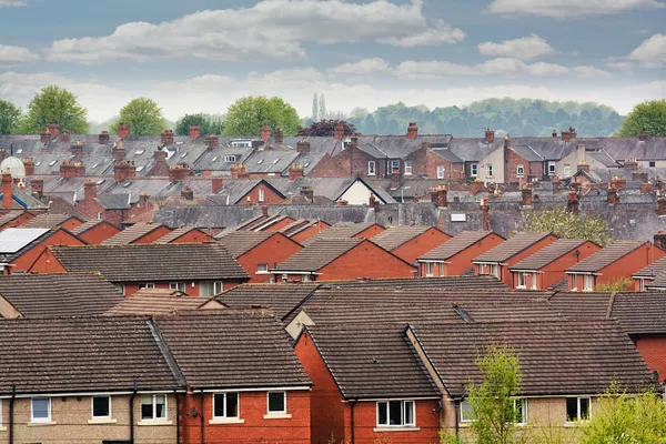 Terrasserade hustaken — Stockfoto