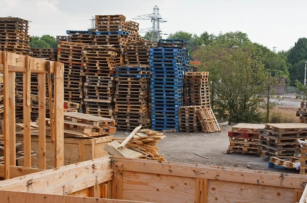 Houten pallet — Stockfoto