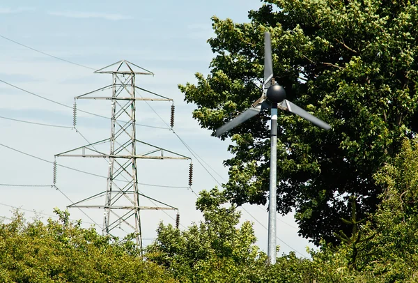 Single wind power generator — Stock Photo, Image