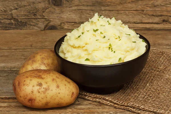 Serving mashed potato — Stock Photo, Image