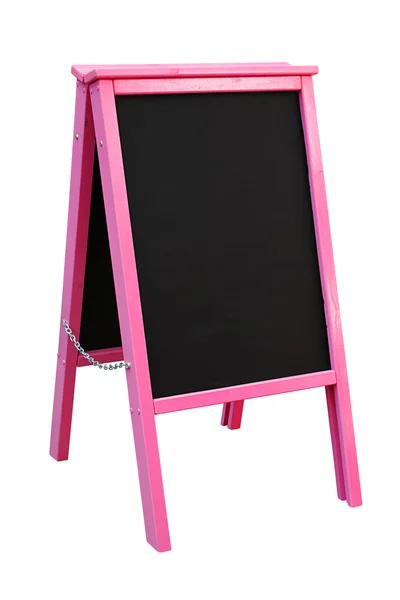 Roze schoolbord sandwich board — Stockfoto