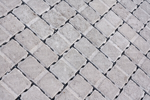 Brick paving background made from interlocking concrete bricks