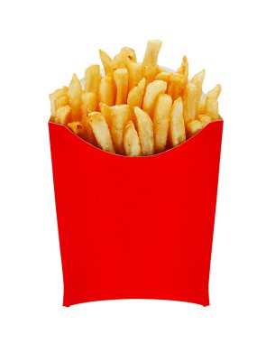 beyaz izole kutusunda Orta boy patates
