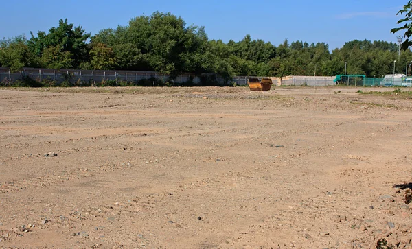 Brown field site — Stock Photo, Image