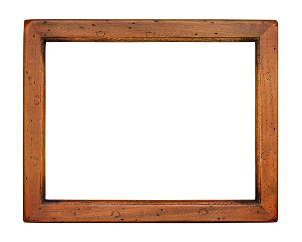 Flat plain wooden Picture Frame — Stock Photo, Image