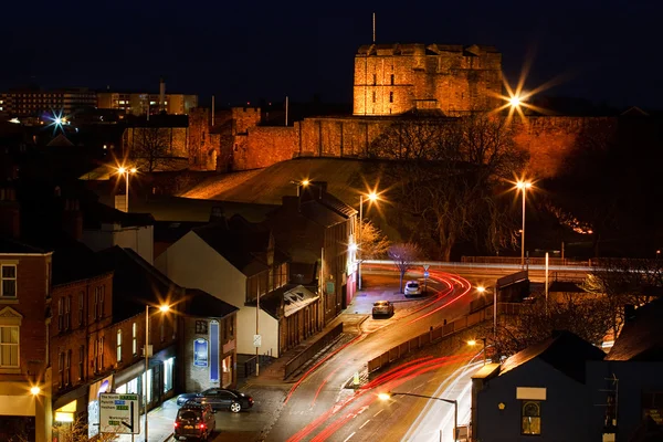 Carlisle alacakaranlıkta castle — Stok fotoğraf