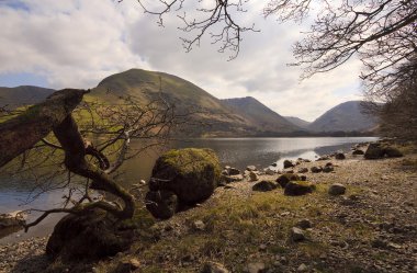 Brotherswater lakeside English Lakes clipart