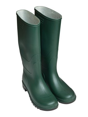 Green Wellington boots clipart