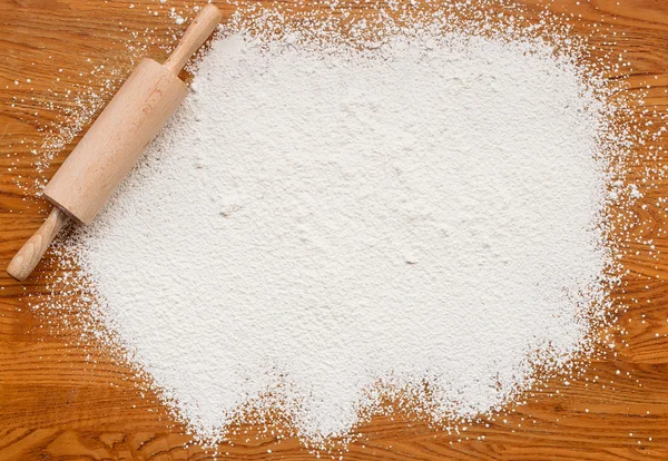 Baking flour texture background — Stock Photo, Image