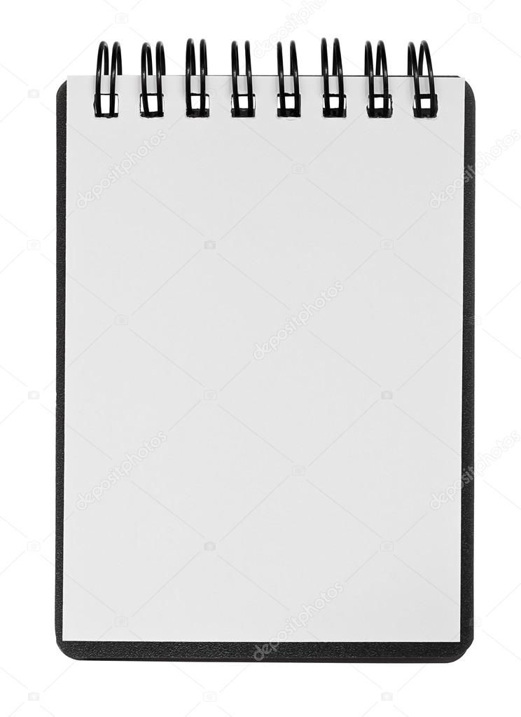 Small notepad isolated