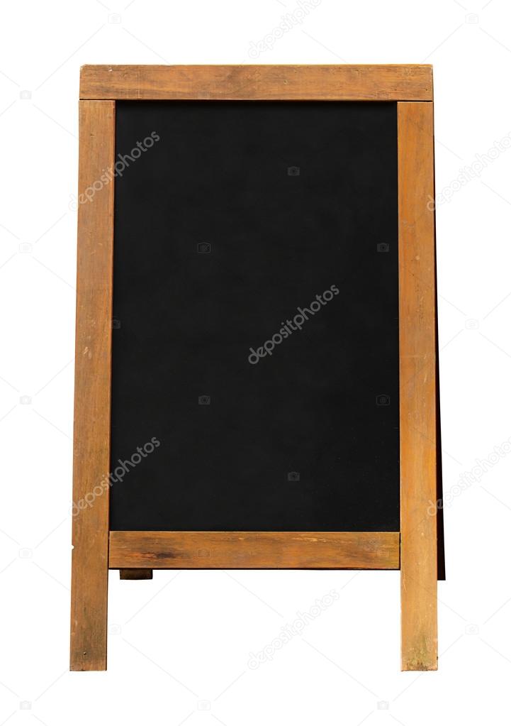 wooden blackboard sandwich Board