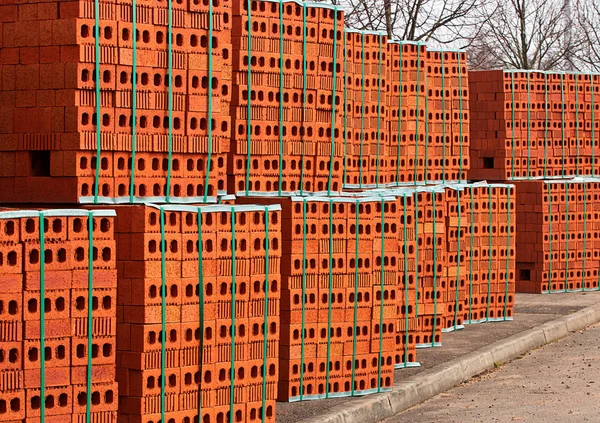 Červené cihly — Stock fotografie