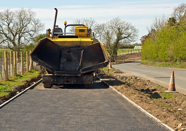 Pista de tarmacadam que estabelece — Fotografia de Stock